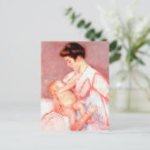 Baby John wird versorgt | Mary Cassatt Postkarte (Stehend Vorderseite)