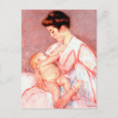Baby John wird versorgt | Mary Cassatt Postkarte (Vorderseite)