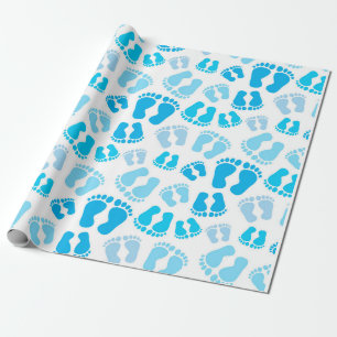 Baby-Junge Babyfüße Geschenkpapier