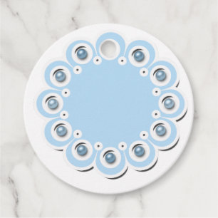 Baby-Junge Dusche blaue Perlen Blume niedlicher Sp Geschenkanhänger