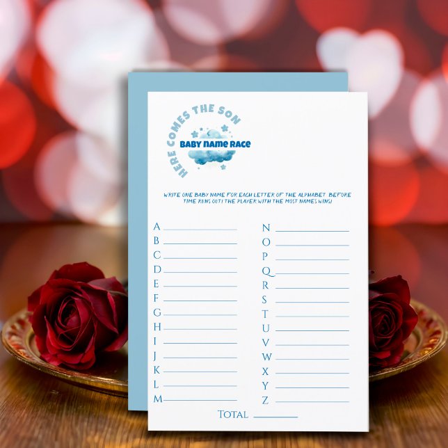 Baby-Junge Dusche blaues Aquarell Game Stationieru (Von Creator hochgeladen)