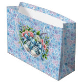 Baby Junge Große Geschenktüte (Rückseite Schrägansicht)