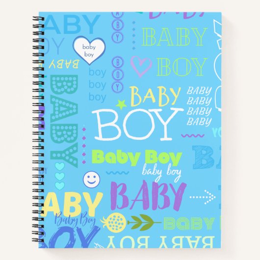 Baby Junge Notizblock (Vorderseite)