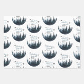 Baby Junge Rustikales Abenteuer Babydusche Geschenkpapier Set (Vorderseite)