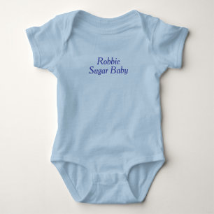 Baby Junge schläft, komisch und süß-Monogramm Strampler
