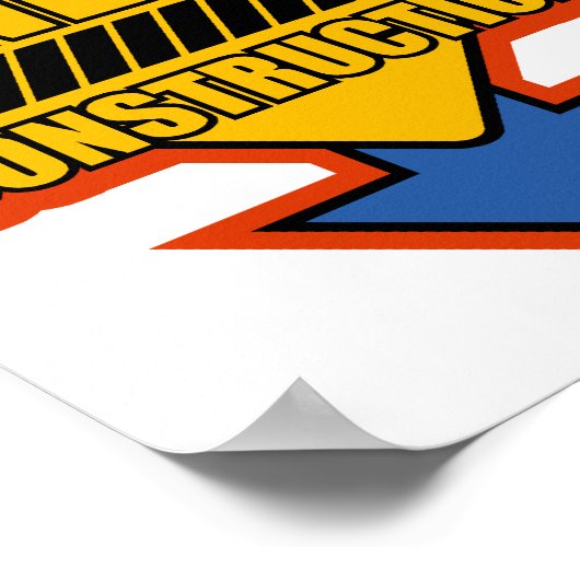 BABY Junge UNTER BAU Poster (Ecke)