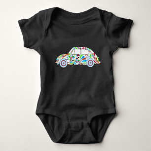 Baby-Jungecooler Hippie-Autobodysuit Baby Strampler