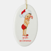 Baby-Jungen-erste Keramik Ornament (Rechts)