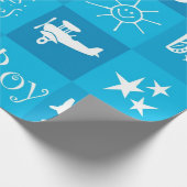 Baby Jungen Geschenkpapier (Ecke)