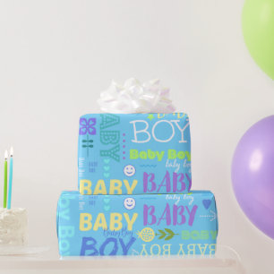 Baby Jungen Geschenkpapier