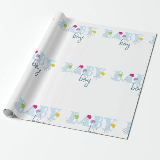 Baby Jungen Geschenkpapier (Ungerollt)