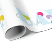 Baby Jungen Geschenkpapier (Rolleneckpunkt)