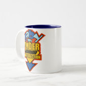 Baby-Jungen-im Bau Tasse (Vorderseite Links)