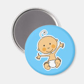 Baby Jungen Magnet (Vorderseite/Rückseite)