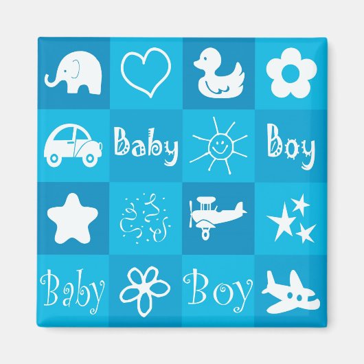Baby Jungen Magnet (Vorne)