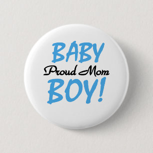 Baby-Jungen-stolze Mama Button