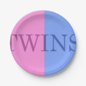 BABY-JUNGEN-UND MÄDCHEN-BRÜDERLICHE PAPPTELLER (Vorderseite)