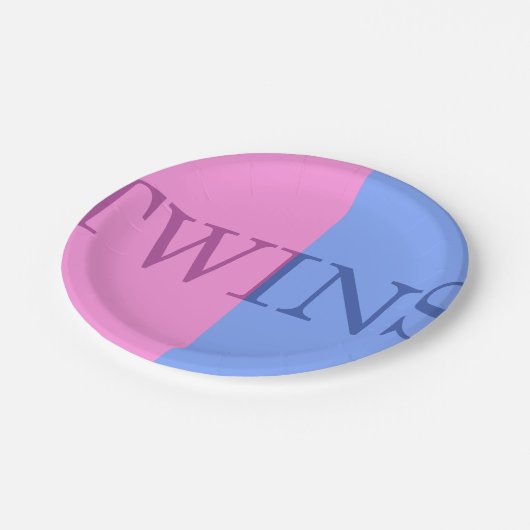 BABY-JUNGEN-UND MÄDCHEN-BRÜDERLICHE PAPPTELLER (Schrägansicht)