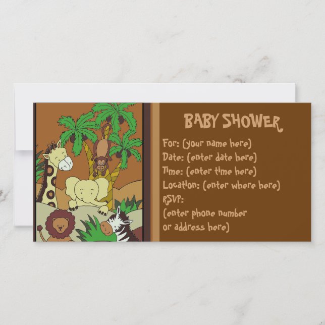 Baby Jungle 10 Babydusche (Vorderseite)