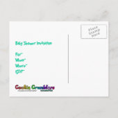 Baby Jungle 25-Baby Dusche Einladung - individuell (Rückseite)