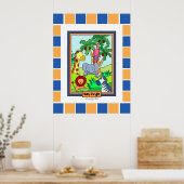 Baby Jungle 28 individuell angepasst 2 Poster (Küche)
