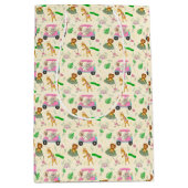 Baby Jungle Animals Golfing Baby Dusche Mittlere Geschenktüte (Vorderseite)