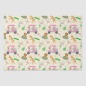 Baby Jungle Animals Golfing Baby Dusche Seidenpapier (Vorderseite)