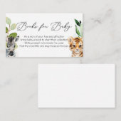 Baby Jungle Animes Reservierungskarte Begleitkarte (Vorne/Hinten)