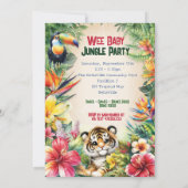 Baby Jungle Party Einladung (Rückseite)