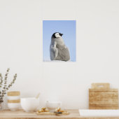Baby Kaiser Pinguin, Insel Snow Hill Poster (Küche)