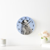 Baby Kaiser Pinguin, Insel Snow Hill Runde Wanduhr (Zuhause)