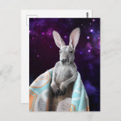 Baby Kangaroo Schlafen im Weltraum Postkarte (Vorne/Hinten)