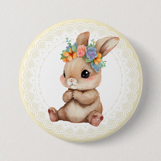 Baby Kaninchen Button (Vorderseite)