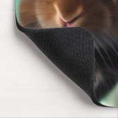 Baby-Kaninchen im Weltraum Mousepad (Ecke)