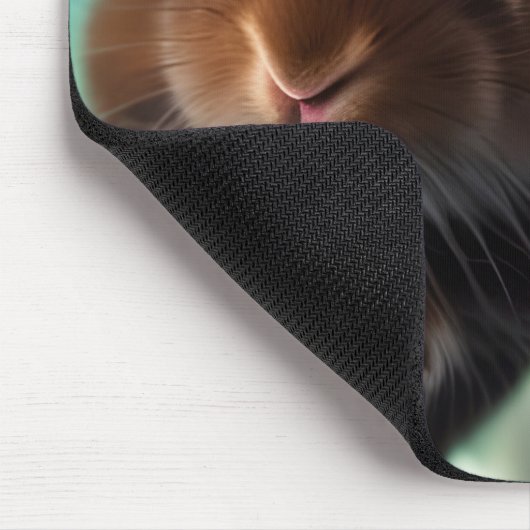 Baby-Kaninchen im Weltraum Mousepad (Ecke)