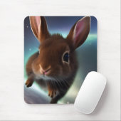 Baby-Kaninchen im Weltraum Mousepad (Mit Mouse)
