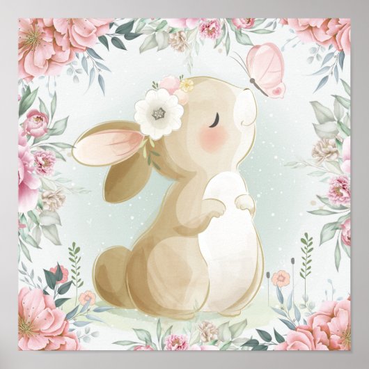 Baby-Kaninchen  Poster (Vorne)