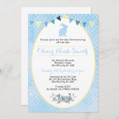 Baby-Kaninchen-Taufe/Taufe-Einladung Einladung (Vorne/Hinten)