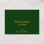Baby-Kardinal ATC Visitenkarte (Rückseite)