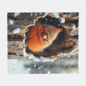 Baby Kardinal Fleecedecke (Vorderseite (Horizontal))