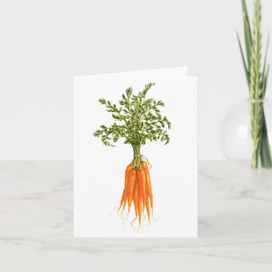 Baby-Karotten Karte (Vorderseite)