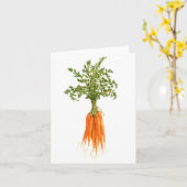 Baby-Karotten Karte (Gelbe Blume)