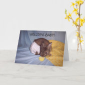 BABY Karte (Gelbe Blume)