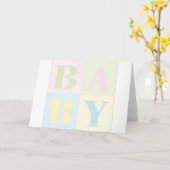 Baby Karte (Gelbe Blume)