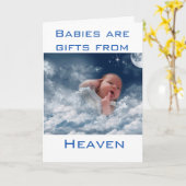 baby karte (Gelbe Blume)