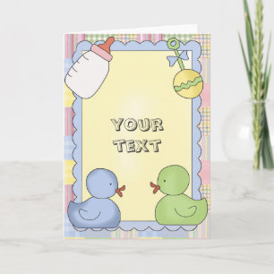 Baby-Karten-Dusche, Glückwunsch, danke, neues Baby Karte