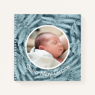 BABY KEEPSAKE JOURNAL EINZIGARTIGE SILVER FERN CUS NOTIZBLOCK
