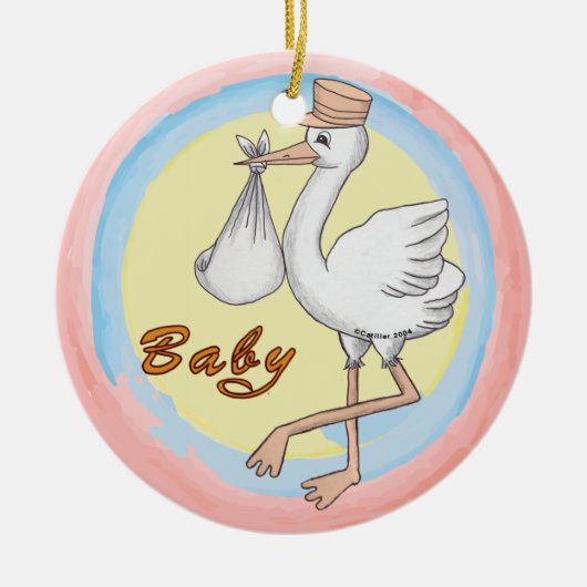 Baby Keramik Ornament (Vorne)