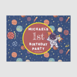 Baby Kids Astronaut Space jedes Alter Geburtstagsp Seidenpapier