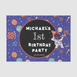 Baby Kids Astronaut Space jedes Alter Geburtstagsp Seidenpapier